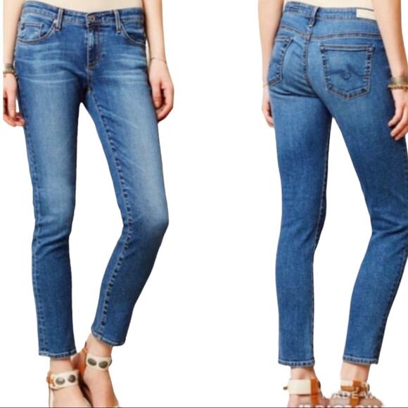 Anthropologie AG Adriano Goldschmied Women's Jeans Stevie Slim Straight Ankle 25 - Picture 8 of 9